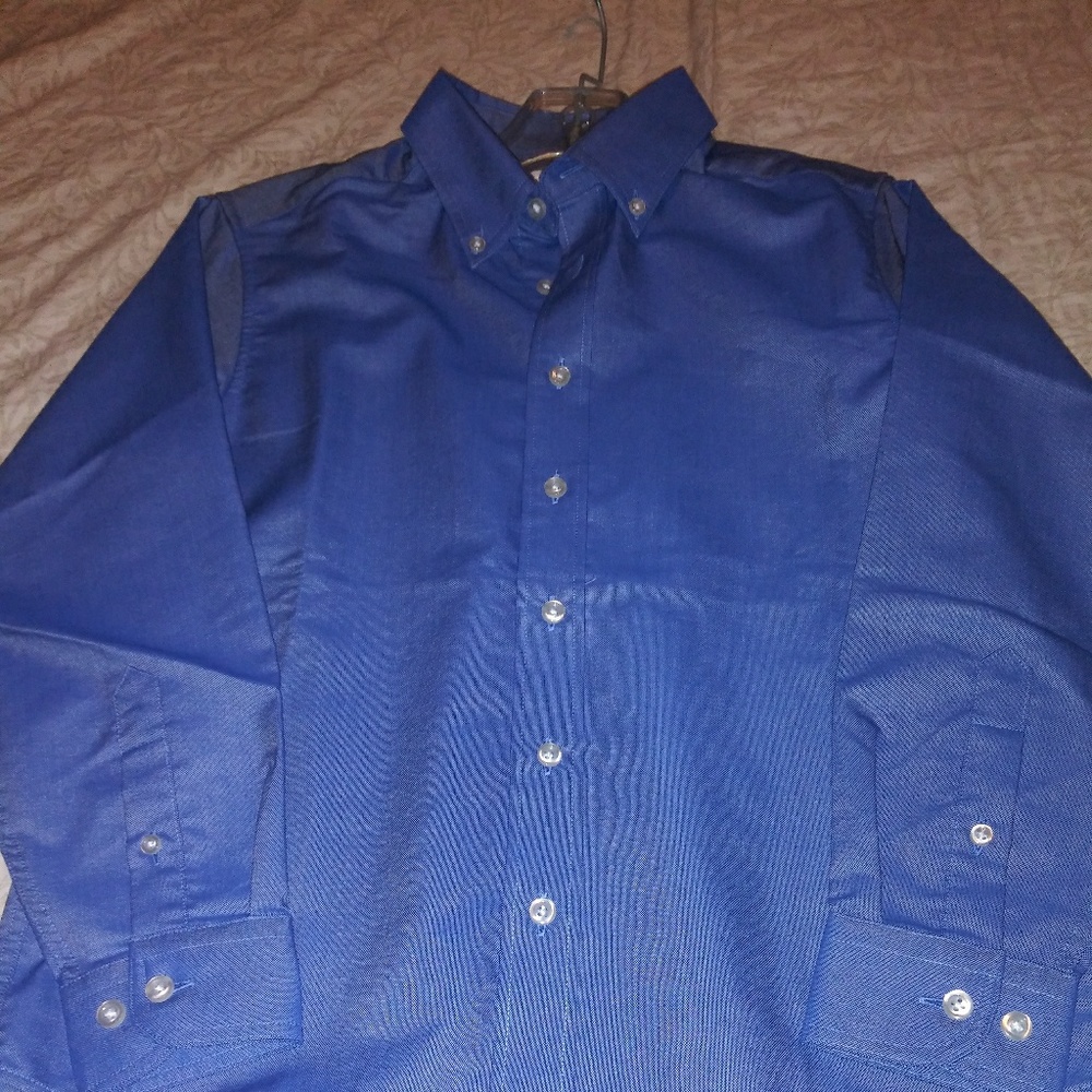 School Uniform Boys Long Sleeve Oxford Dress Shirt